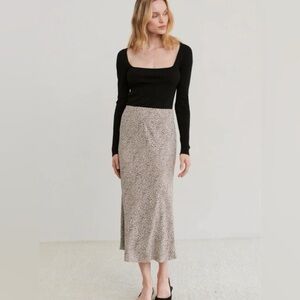 Jenni Kayne Leopard Slip Skirt size Medium